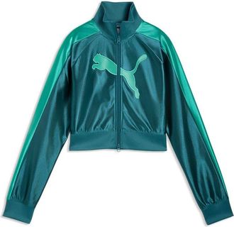 Puma (WMNS) PUMA Future.Puma.Archive T7 Cropped Track Jacket Emerald Ice 634592-41