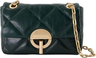 Vanessa Bruno Nano Moon Wallet On Chain - Leather - Green