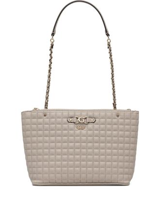 Guess Co Nadira gewatteerde schoudertas - Beige