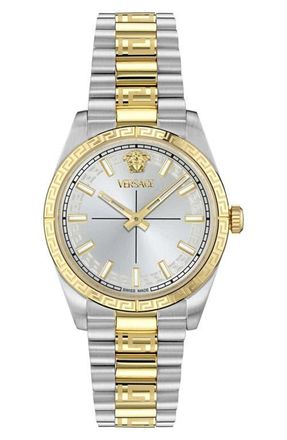 Versace Millenyium Two-Tone Bracelet Watch, 32mm in Two Tone at Nordstrom