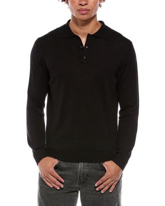 Isaia Silk Polo Sweater