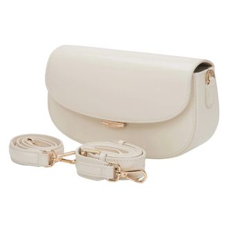 Estro & Luminara Shoulder Bags, female, White, Size: ONE SIZE Saddle Shoulder Bag