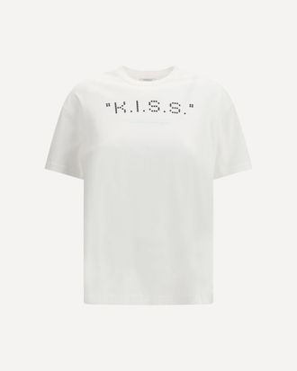 Off-white Kiss Quote T-shirt Female XS
