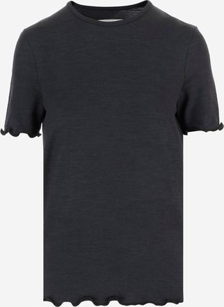 Jil Sander T-Shirt aus Seidenmischung