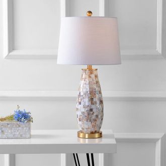 Jonathan Y Designs Jocelyn 28 Seashell LED Table Lamp