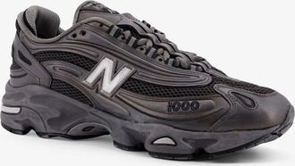 New Balance Mens Low-Top Mesh Sneakers Grey Poliestere Trainers