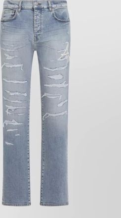 Amiri slim jeans repaired distressed five pocket