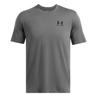 Under Armour Heren Sportstyle T-shirt met korte mouwen (Kasteelsteen Grijs/Zwart)