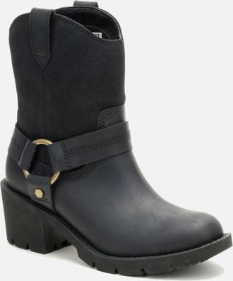 CAT Womens Rewrite Harness P312373 Womens Leather Black Boots - Size: 6