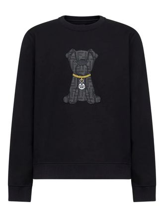Fendi logo sweatshirt - Zwart