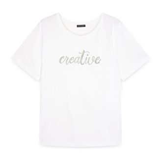 Fiorella Rubino Dames, Tops, Wit, Maat: L Jersey