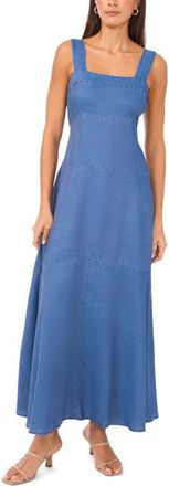 Vince Camuto Square Neck Chambray Maxi Dress in Chambray Blue at Nordstrom, Size X-Small