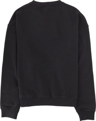 Palm Angels Logo Cotton-Lycra Sweatshirt - Black