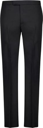 Alexander McQueen Tailored Barathea Broeken - Heren - Nette broeken - Zwart - L - Wol - Broeken