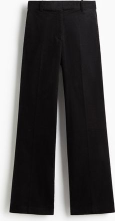 H&M Cordhose in Bootcut - Schwarz