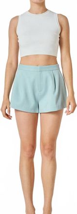 endless rose Womens Kathy Short In Stone Wash Blue
