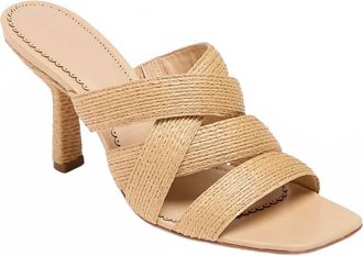Cinq &agrave; Sept Womens Dina Sandal In Natural Raffia