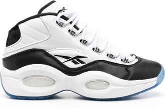 Reebok side logo-print detail sneakers - unisex - Leather/Polyester/Rubber - 11 - Black