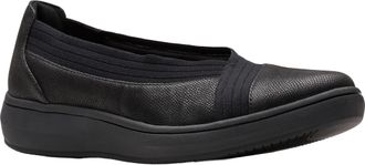 Clarks Womens Breezesky Air Ballet Flat, Black Textile 1, 7 UK