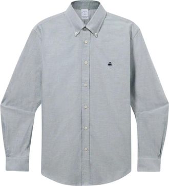 Brooks Brothers Regular Fit gestreept Oxford overhemd met button-down kraag - Heren - Casual Overhemden - Groen - L - Katoen - Overhemden
