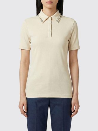 Fabiana Filippi Polo in cotone con cristalli Fabiana Filippi