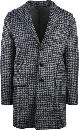L.B.M. 1911 Cappotto - Heren - Mantel - Grijs - XL - Wol - Jassen