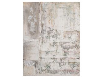 Schubiger M&ouml;bel Bild Abstrakte Farbkomposition mit Beige und Silber