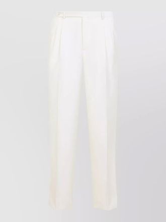Brioni wool mid-rise straight-leg tailored trousers