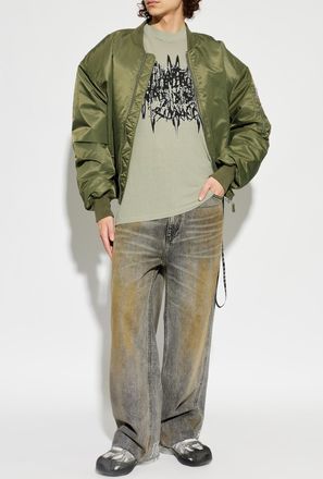 44 Label Group T-shirt With Printed Logo, Mens, Green