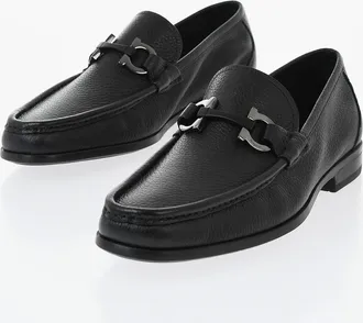 Ferragamo Mocassini GRANDIOSO In Pelle Martellata con Monogram Iconico Salvatore Ferragamo