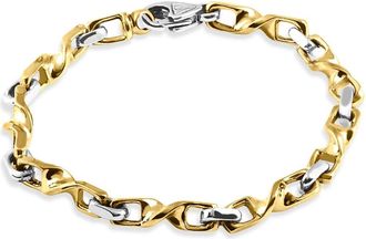 Pompeii3 Mens 14k Gold (36gram) or Platinum (58gram) 6mm Link Bracelet 8.5