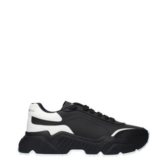 Dolce & Gabbana Dolce&Gabbana Herrens Sneakers Leder Schwarz/Wei&szlig;