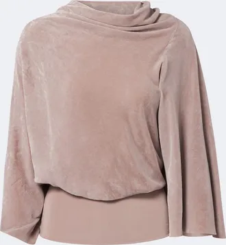 Rick Owens Cylinder draped velvet top