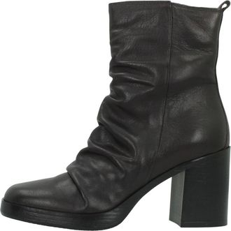 Mjus Botin Micaela - Dames - Laarzen met Hak - Bruin - 38 EU - Leer - Schoenen
