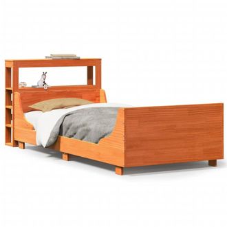 Berkfield Home Bed Frame without Mattress Wax Brown 100x200 cm Solid Wood Pine