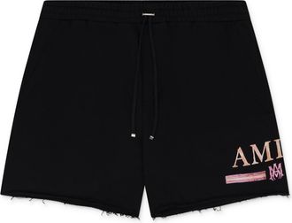 Amiri Black MA Watercolor Bar Sweatshorts