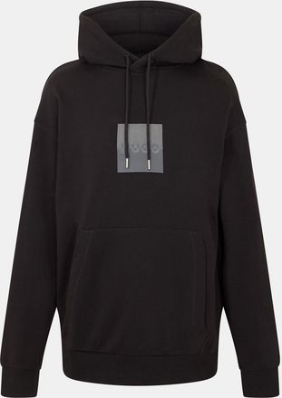 HUGO BOSS Hugo Mens Hooded Neck Drop Shoulder Long Sleeve Sweatshirt in Black - Size X-Small