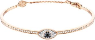 Swarovski Symbolica Rose Gold-Tone Plated Eye Bangle, Size M