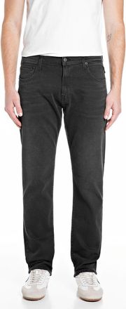 Replay Straight-Jeans REPLAY Aideen, Herren, Gr. 28, L&auml;nge 30, schwarz delav&egrave;, Denim/Jeans, Obermaterial: 99% Baumwolle, 1% Elasthan, unifarben, straight fit