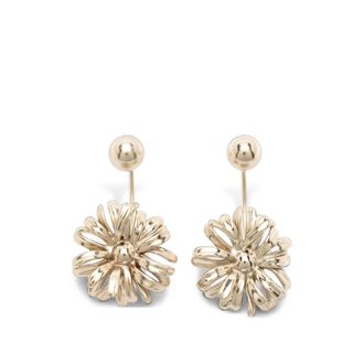 Dries Van Noten Floral-motif Ball-stud Earrings