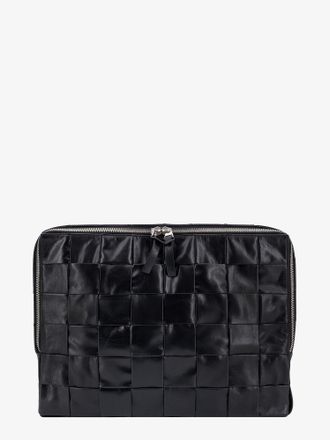 Bottega Veneta Clutch in pelle con motivo intrecciato - BOTTEGA VENETA - gender_Man