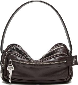 Acne Studios Borsa a spalla Camero Party con portachiavi - Marrone