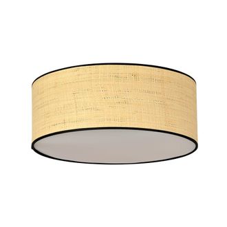 Wonderlamp Plaf&oacute;n de techo estilo natural con pantalla de rat&aacute;n y difusor &oslash;50