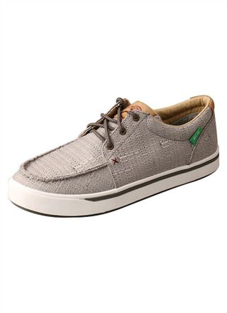 Twisted X Boots Mens Hooey Loper Shoe In Light Grey
