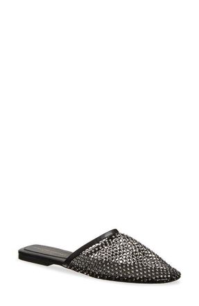 Stella McCartney Crystal Mesh Mule in Black Crystal at Nordstrom, Size 10.5Us