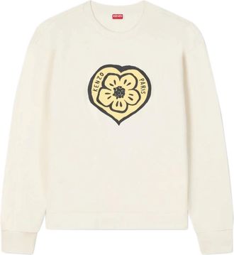 Kenzo Boke Heart Sweatshirt - Heren - Sweatshirts - Wit - XL - Katoen - Hoodies & sweatvesten