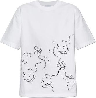 Ganni Mujer, Camisetas, Blanco, Talla: XS
