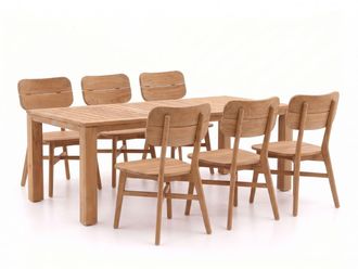 Bellagio la vita attrattiva Bellagio Omodeo/Buxton 220cm dining tuinset 7-delig