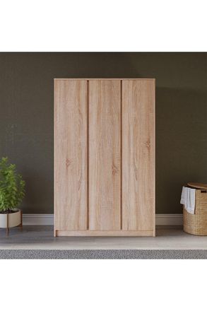 Seconique Malvern 3 Door Wardrobe in Light Oak