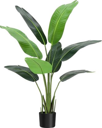 OEM Palmera Artificial, Ramas Ajustables, Decoraci&oacute;n Para Interiores Y Exteriores, Color Verde, 2 Unidades